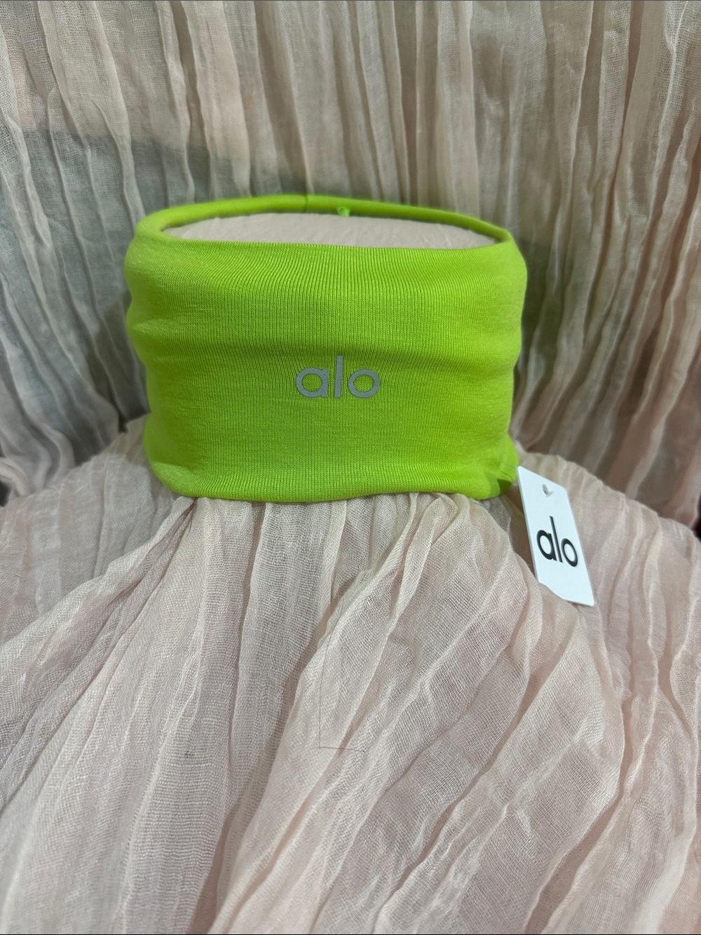 ALO Yoga Neon Lime Stretch Headband